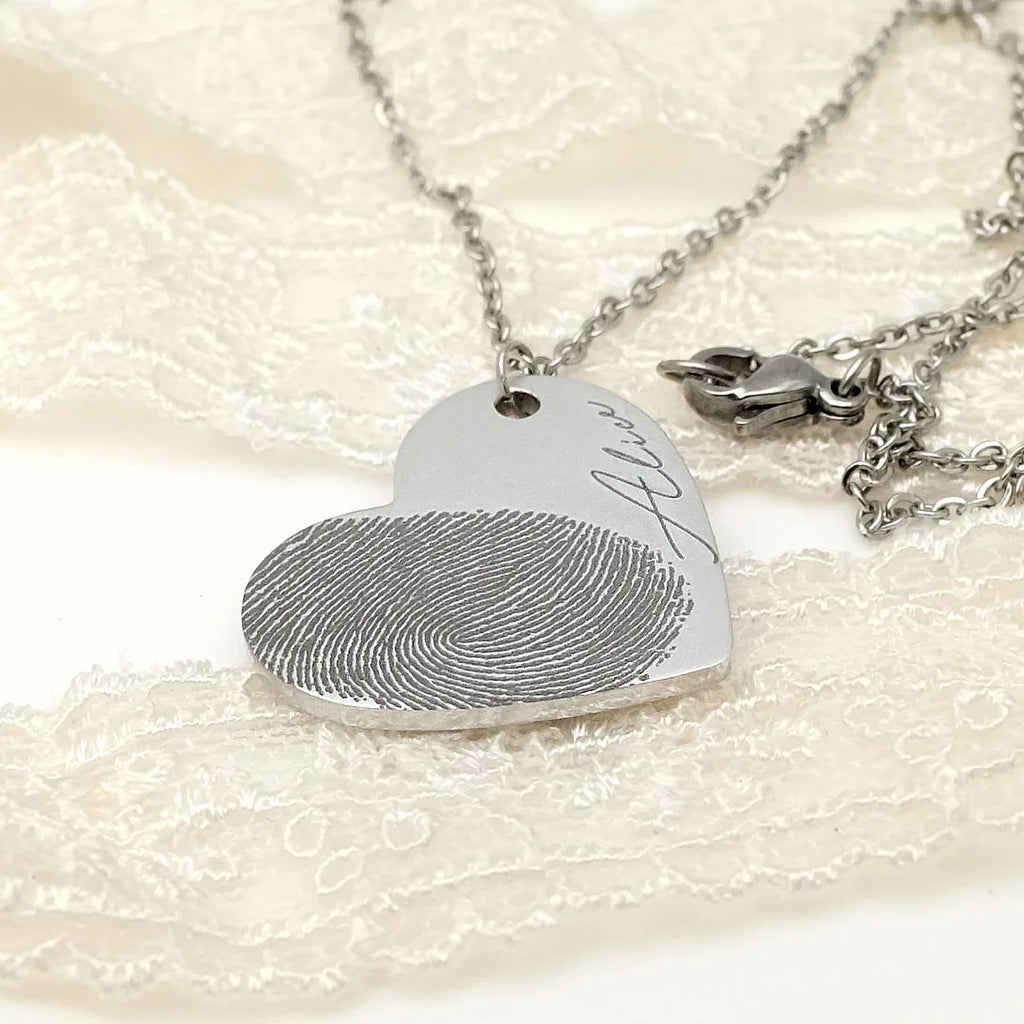 Elia – Collier Empreinte Digitale Personnalisé