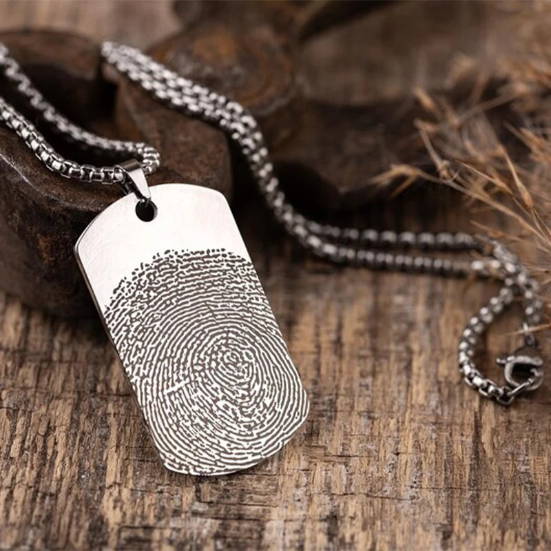 Ezra – Collier Souvenir Empreinte Digitale