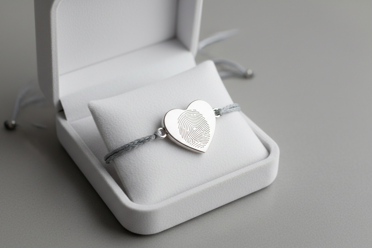 Bracelet argenté en écrin