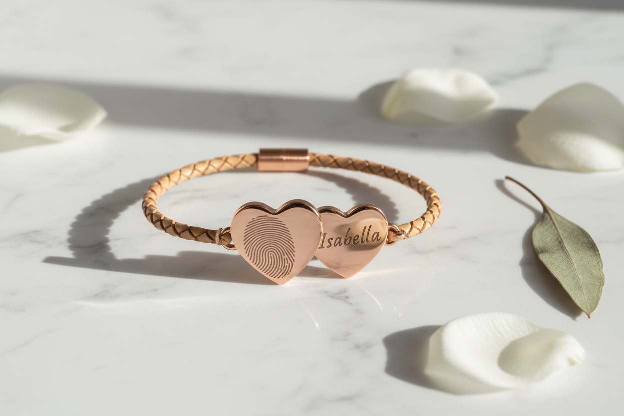 Bracelet rose gold sur marbre