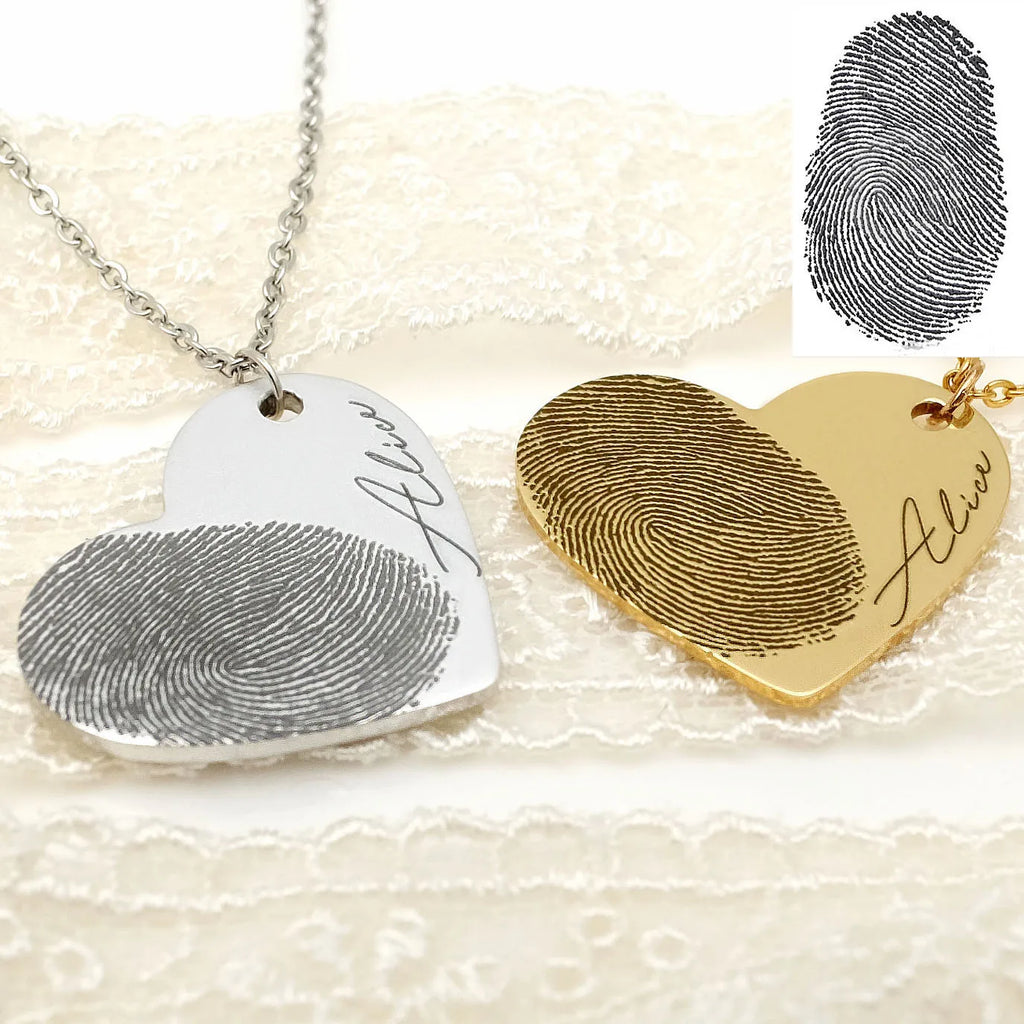 Elia – Collier Empreinte Digitale Personnalisé