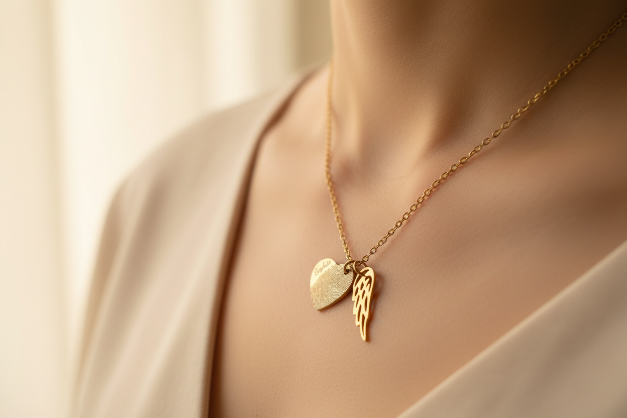 Lika – Collier Souvenir Empreinte Réelle