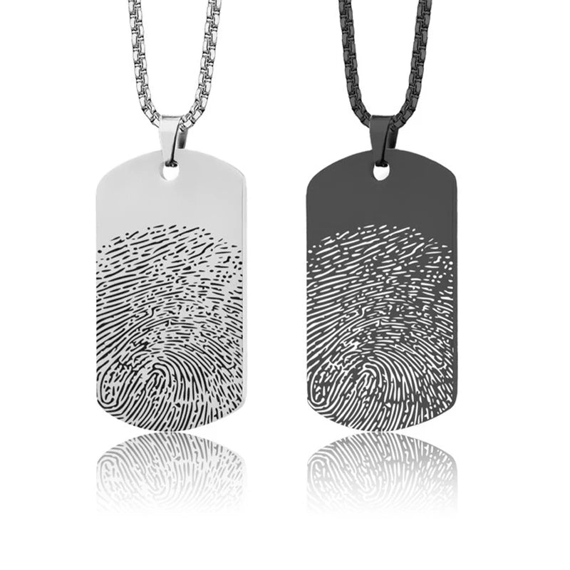 Ezra – Collier Souvenir Empreinte Digitale